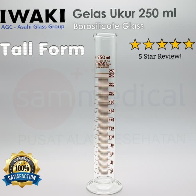 Jual Iwaki Gelas Ukur Amber Grad 250ml | Shopee Indonesia