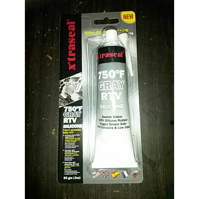 Jual Lem Gasket / Lem Silicone RTV X'traseal Gray / Abu-Abu 85gr ...