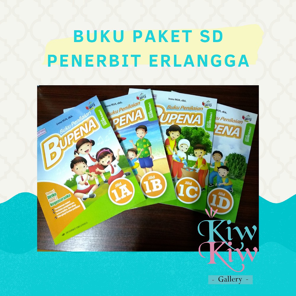 Jual Buku Bupena Kelas 1/I SD/MI Jilid 1A, 1B, 1C, 1D - Erlangga ...