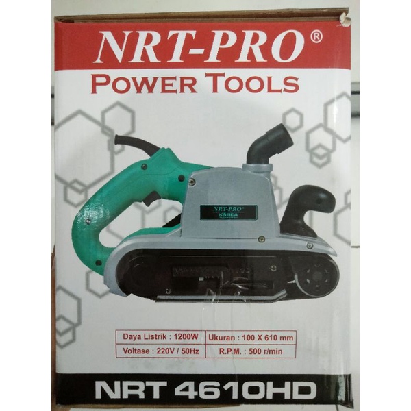 Jual Mesin Amplas Electrik Sander Belt 4 Inch Original NRT-PRO 4610 HD ...
