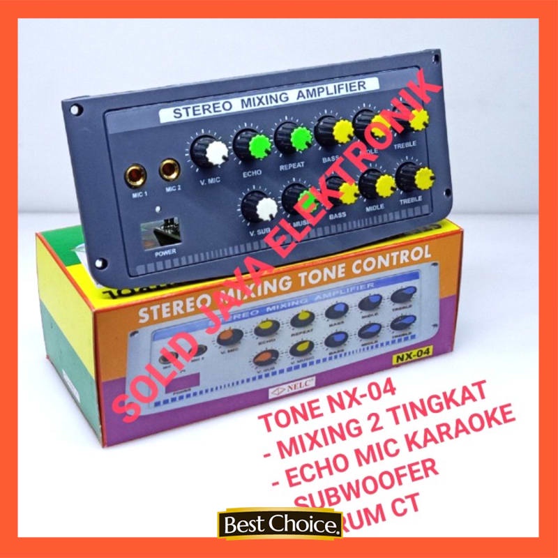 Jual TONE CONTROL AKTIF SUBWOOFER ECHO MIC TINGKAT PANEL KONTROL NX04 ...
