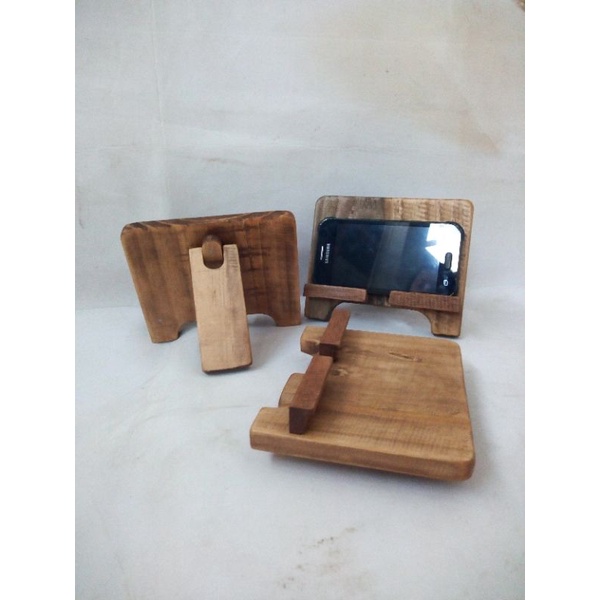 Jual Stand Hp Kayu Dudukan Hp Kayu Holder Hp Kayu Shopee Indonesia