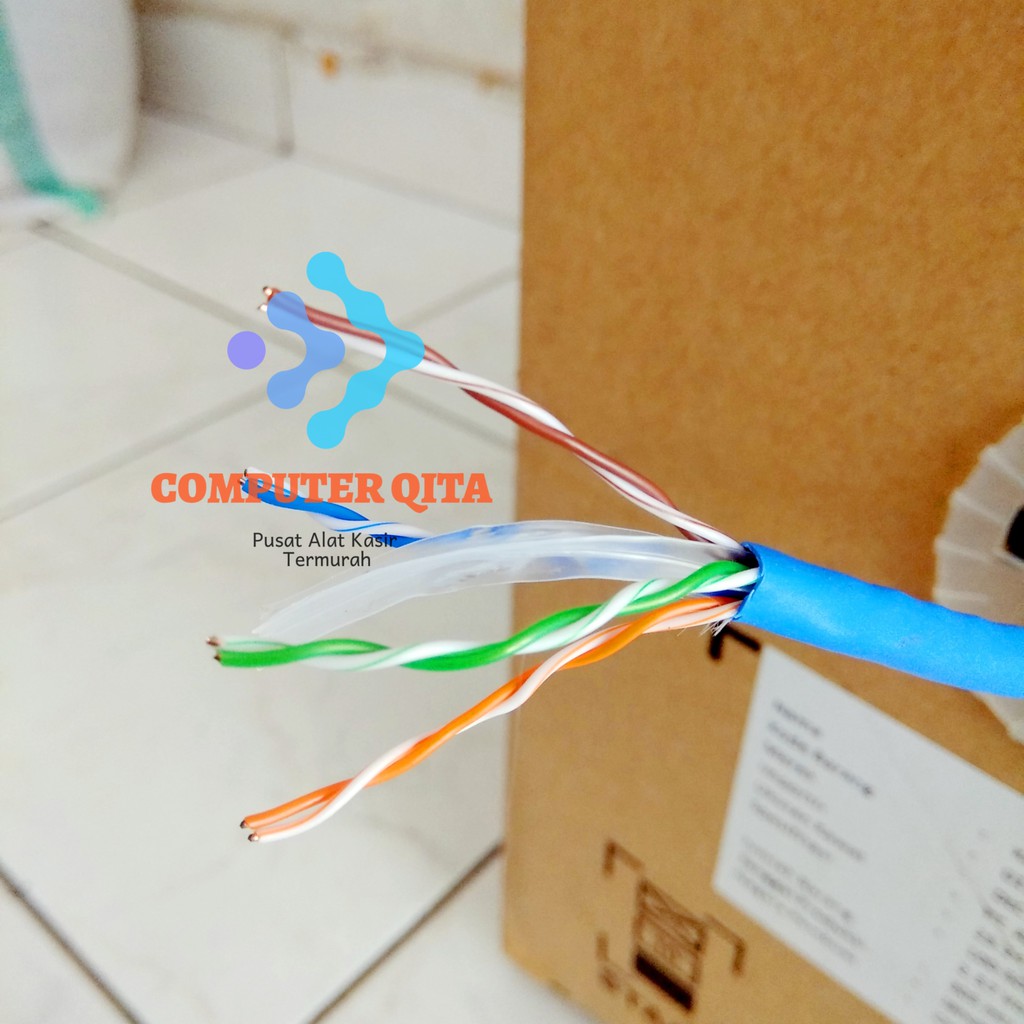 Jual Kabel UTP CAT6 / Cat 6 LAN Biru DTC Netconnect Roll 305 meter ...
