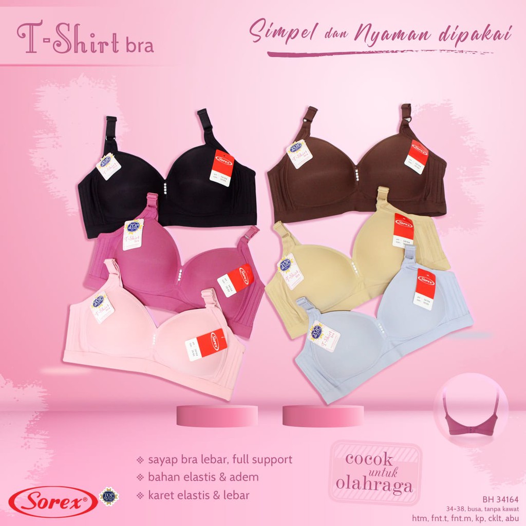 BH SOREX 34149 | Bh Sorex Busa Tanpa Kawat | Bra Sorex T- Shirt