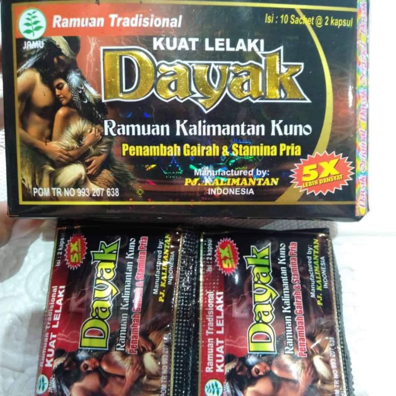 Jual Dayak Kapsul Obat Kuat Tahan Lama Asli Ramuan Kalimatan Kuno