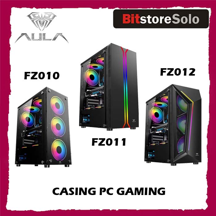 Jual Casing Pc Gaming Aula Fz Fz Fz Fz Rgb Tempered Glass Atx Gaming Case Shopee