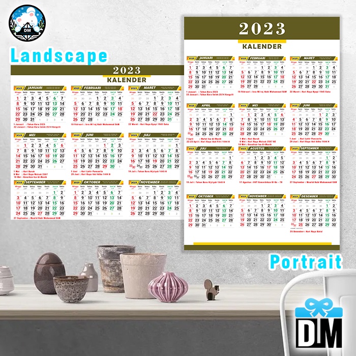 Jual Kalender Calendar Tahunan Termurah Tersimpel BISA CORAT CORET ...