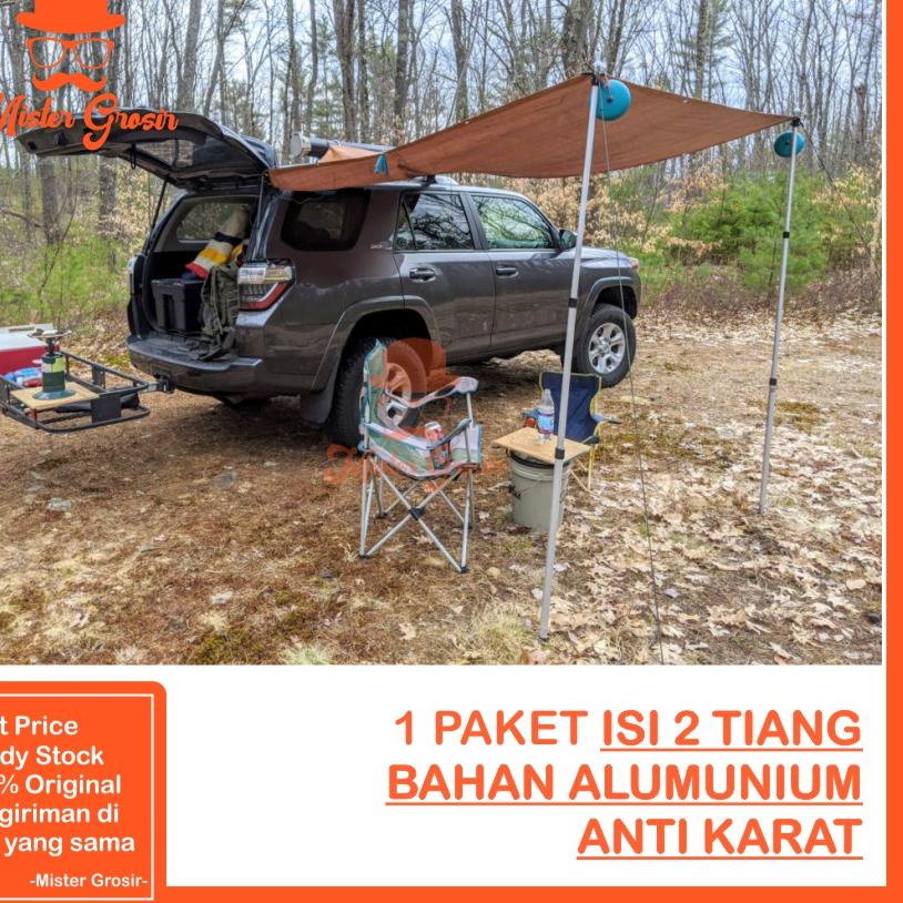 Jual 035 Tiang Flysheet Alumunium Tarptent Awning Tenda Mobil