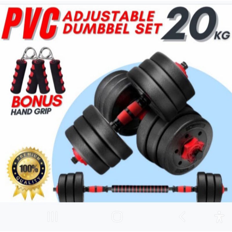 Jual Peralatan Gym barbel dumbell Set. Besi. Dan Pvc dan adjustable ...