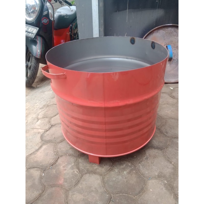 Jual Drum Besi Sampah Pembakaran Sampah Pot Tanaman Volume 100 Liter Tanpa Tutup Via Instant 0012