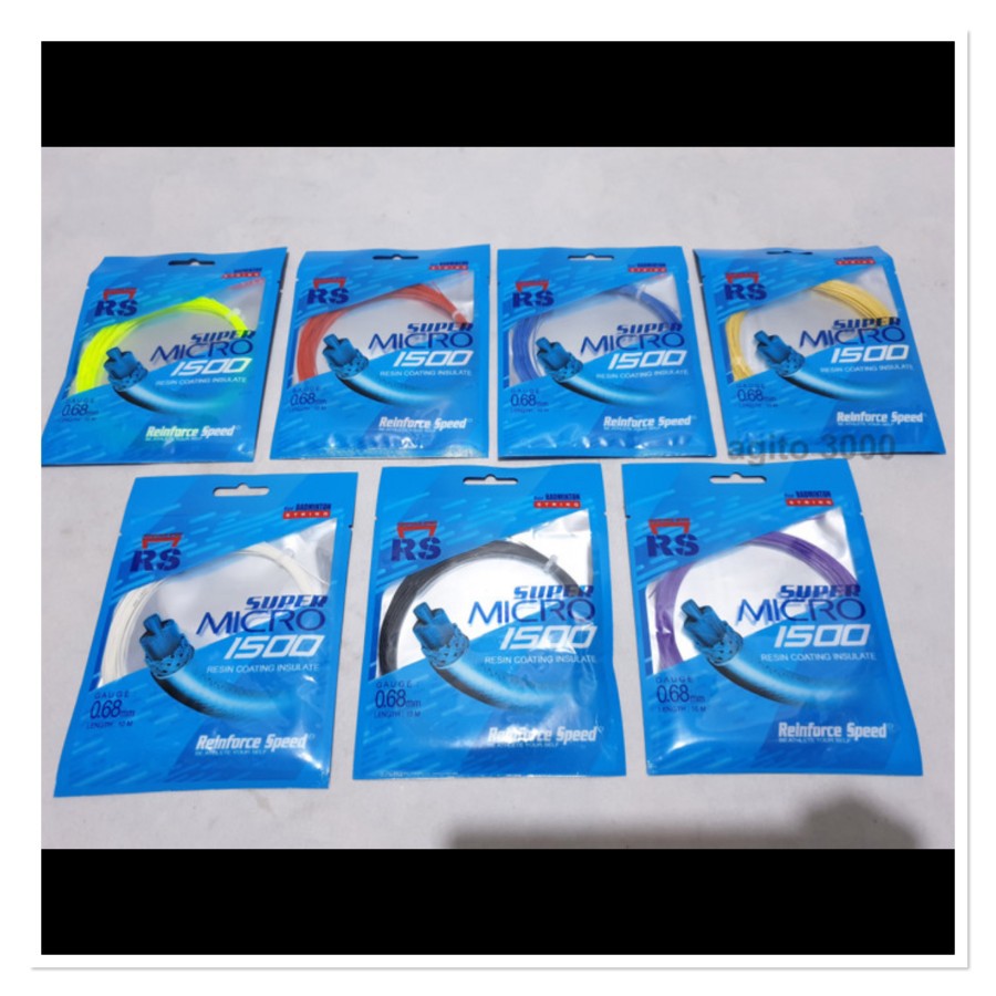 Jual Senar raket badminton RS SUPER MICRO 1500 grosir original | Shopee ...