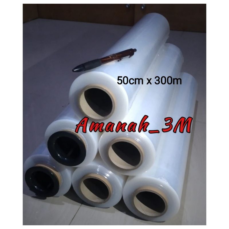 Jual Plastik Wrapping / Stretch Film 50cm X 300m | Shopee Indonesia