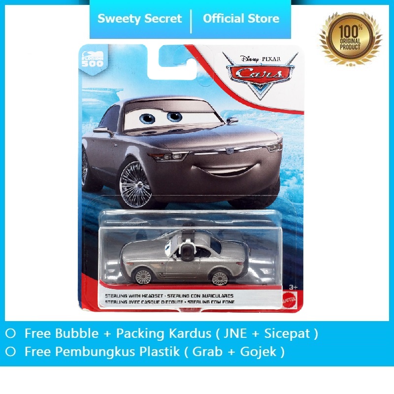 Jual Mainan Anak Disney Pixar Cars Sterling with Headset | Shopee Indonesia