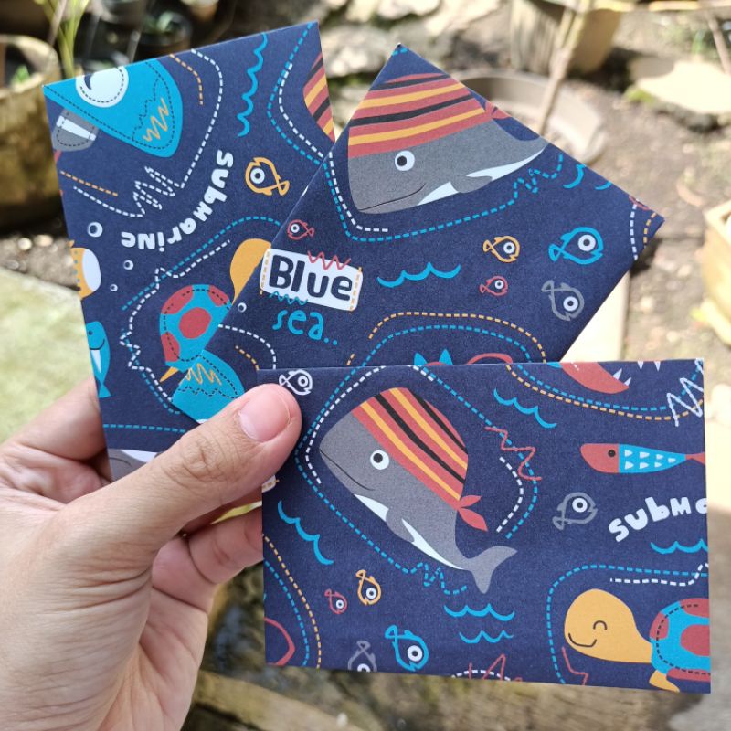 Jual [ AMPLOP + STICKER ] DEEP BLUE SEA - Amplop angpao kertas angpau ...