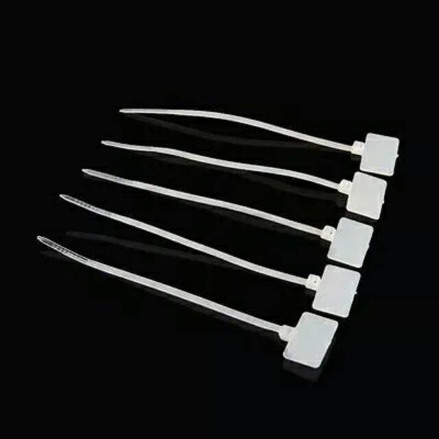 Jual Nylon cable ties tag, label penanda kabel tag ukuran 4 x 200 mm ...