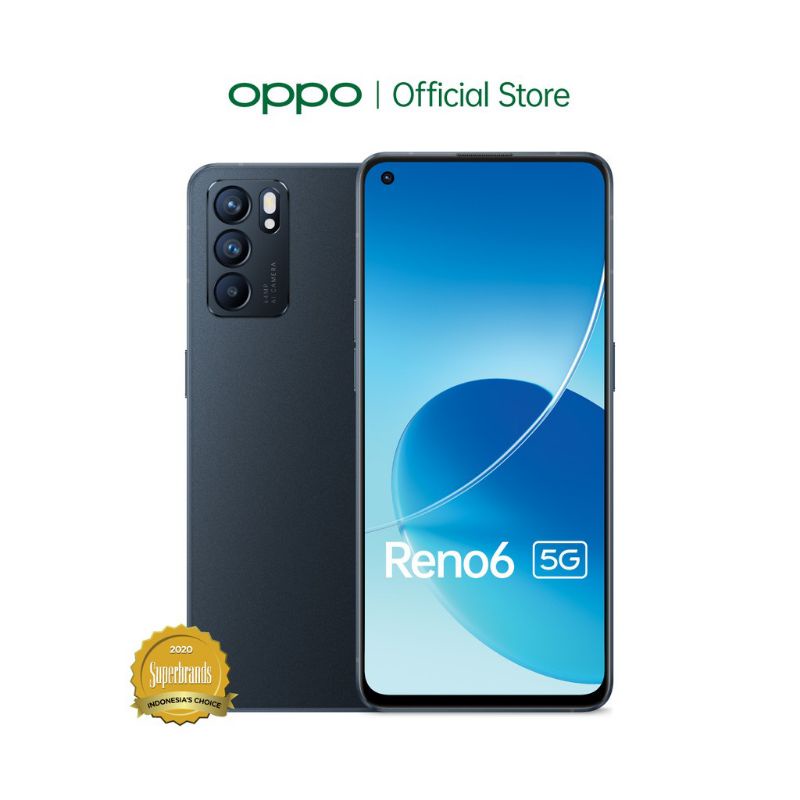 Jual OPPO Reno6 5G 8/128GB [5G Network, AI Highlight Video, 65W ...