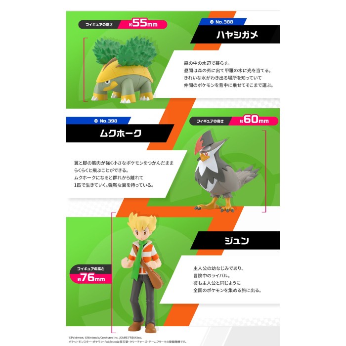 Jual BARRY GROTLE STARAPTOR Pokemon Scale World Sinnoh P-Bandai 1/20 ...