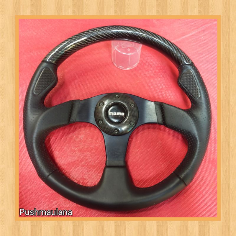 Jual Setir Momo Carbon Kevlar Original - Stir Racing momo karbon ...