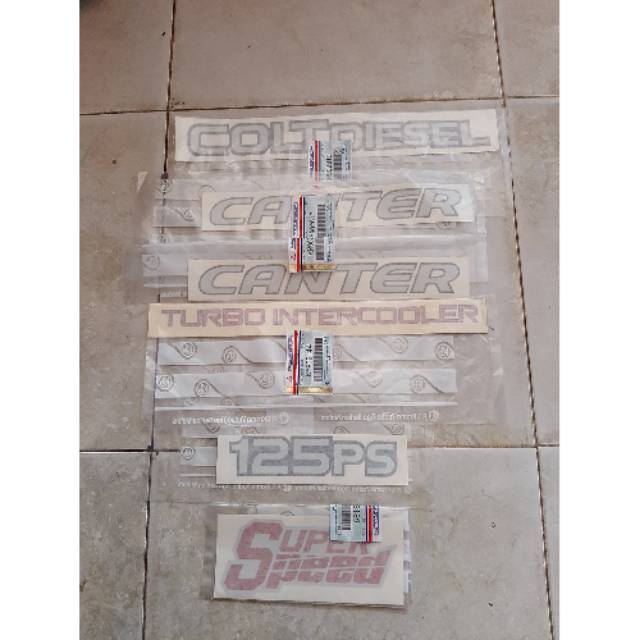 Jual Stiker coltdiesel canter super speed 125 ps set | Shopee Indonesia