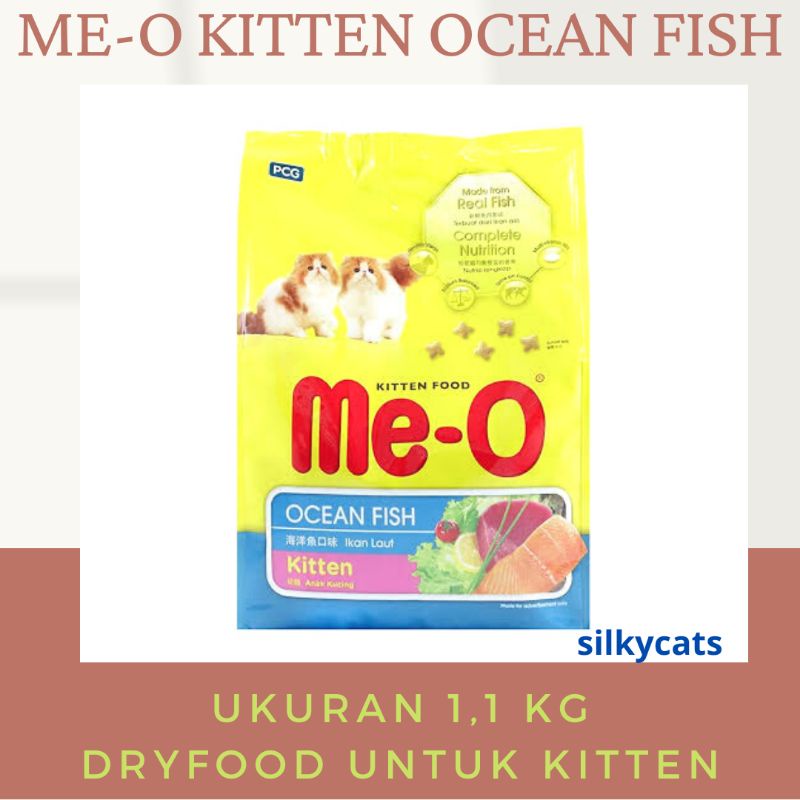 Jual meo kitten ocean fish 1 1 kg FRESH PACK makanan untuk anak kucing me o kitten 1 1 kilogram dryfood. Shopee Indonesia