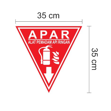 Jual Rambu Apar Akrilik Segi Tiga Apar Skotlet Safety Sign Apar