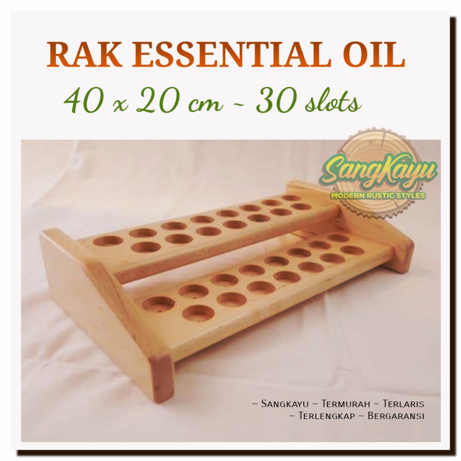 Jual SangKayu Rak Oil Kayu Essential Oil 30 Slot Air Humidifier ...