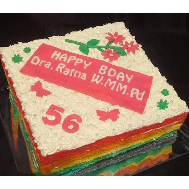 Jual Rainbow Cake Ultah / Kue Ultah / Kue Ulang Tahun | Shopee Indonesia