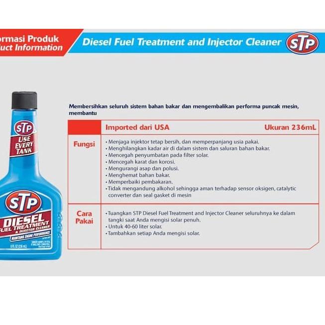 Jual STP Diesel Fuel Treatment & Injector Cleaner 236 ml ス Shopee Indonesia