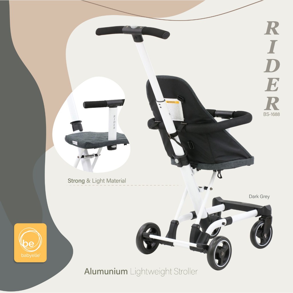 Jual Babyelle RIDER Convertible Baby Elle Stroller board cabin size atau Rider LT SP DX Special Kulit Shopee Indonesia