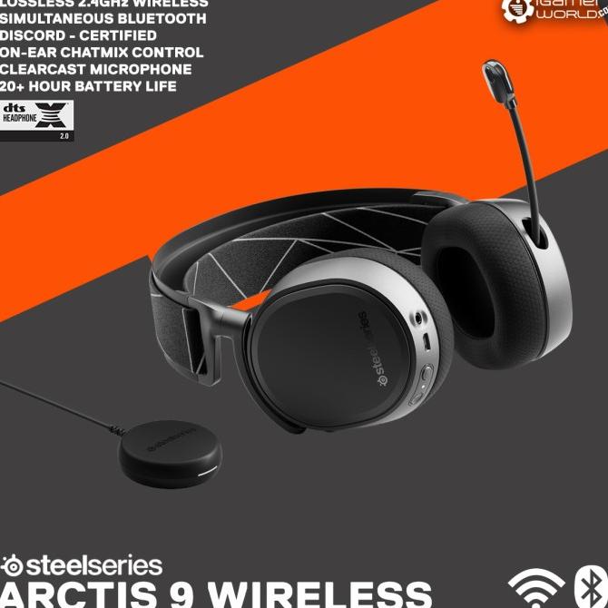 Jual Steelseries ARCTIS 9 WIRELESS 2.4GHz DTS Surround Sound Gaming ...