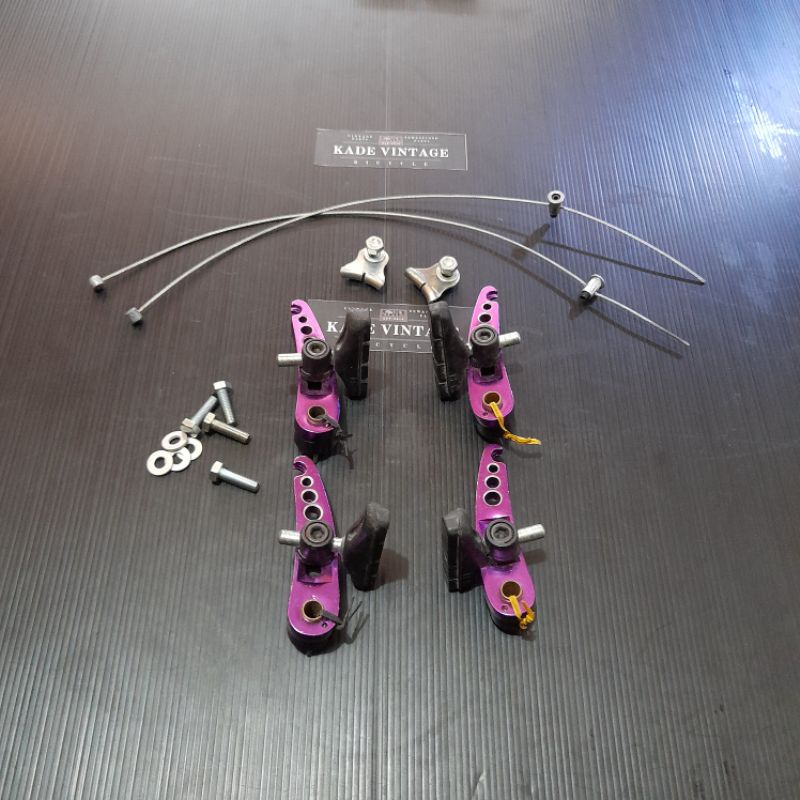 Jual Rem Cantilever MTB model mirip Grafton Purple ungu OLD vintage