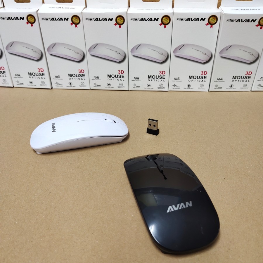Jual Mouse wireless OEM PC/ Mouse Slim Avan | Shopee Indonesia