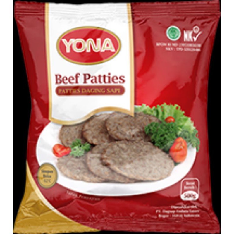 Jual Yona Beef Patties ( Burger Sapi ) 1kg | Shopee Indonesia