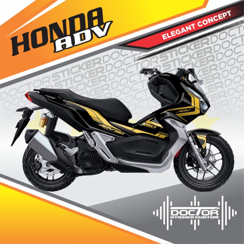 Jual sticker striping ADV cutting sticker list Body ADV striping list ...