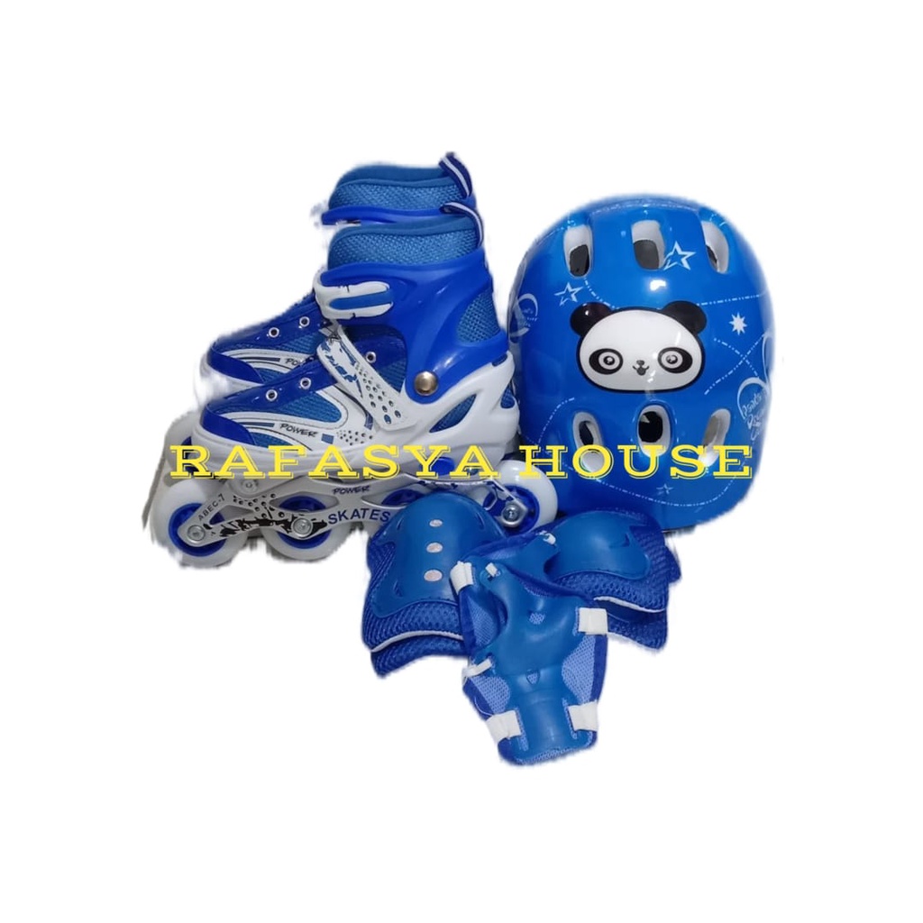 Jual Sepatu roda anak 1 SET Power Inline terbaru + Dekker dan Helm ...