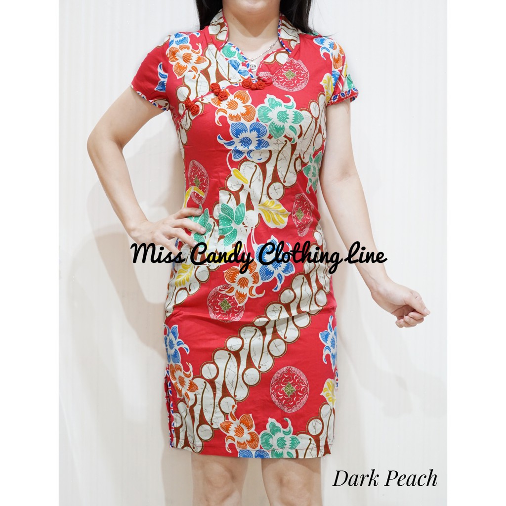 Model baju cheongsam batik sale