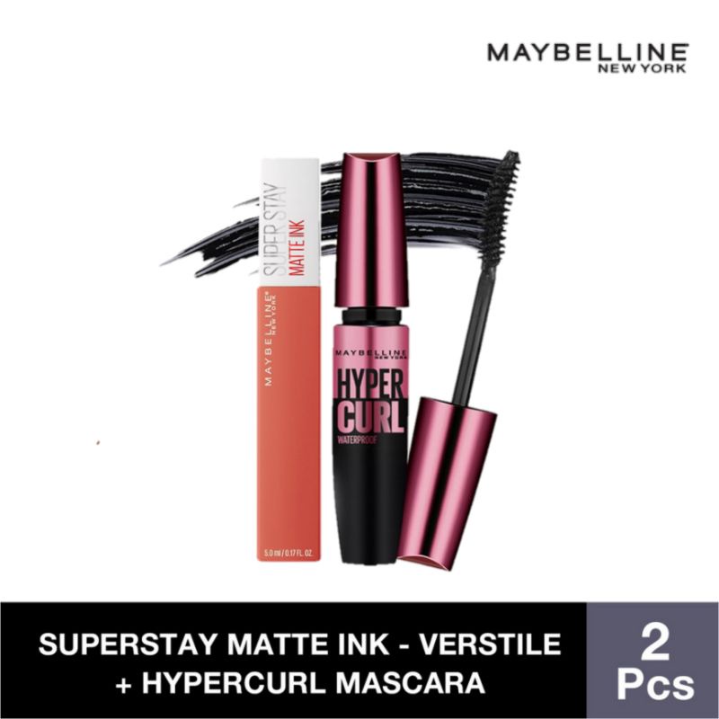Jual Mascara + Lipstik Maybelline + Paket Hemat 2 in 1 Termurah