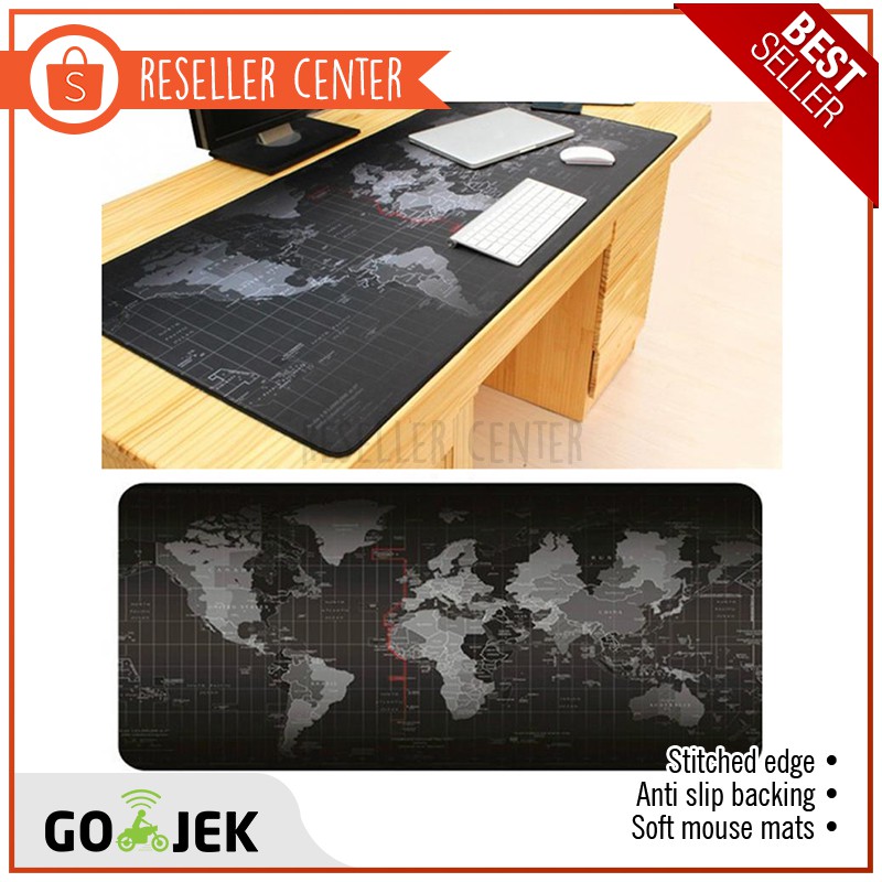 Jual [MOUSEPAD PETA MP002] Taffware Gaming Mouse Pad XL Desk Mat Motif