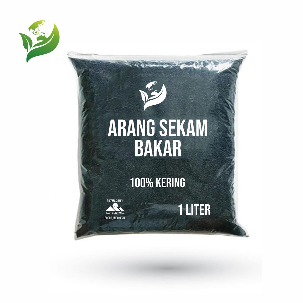 Jual Arang Sekam Padi Sekam Bakar Isi 1 Liter Untuk Media Tanam Organik