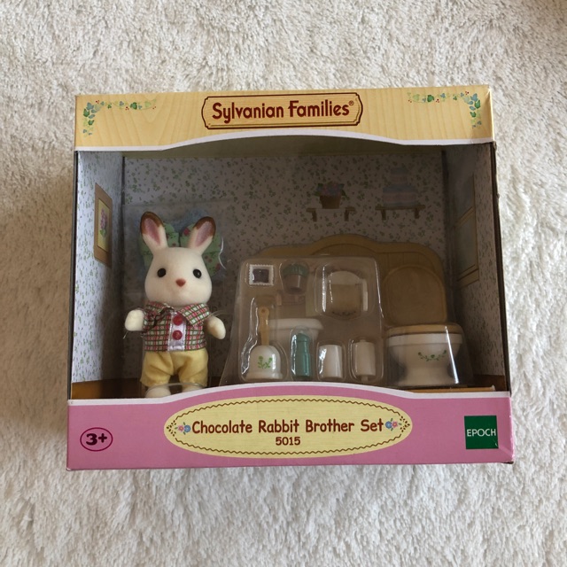 Jual Sylvanian Families Chocolate Rabbit Brother Set Toilet