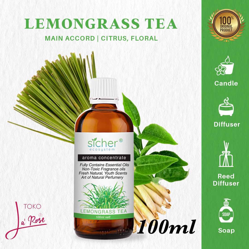 Jual Sicher Aromatherapy Lemongrass Tea Essential Oil Natural Aroma ...