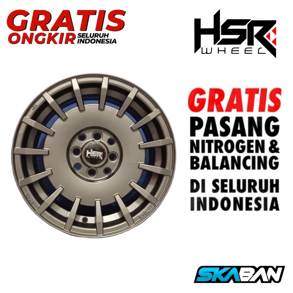 Jual VELG MOBIL RING 16 RALLY 8166 HSR R16X7 H8X100-114,3 ET38 MBRZ ...