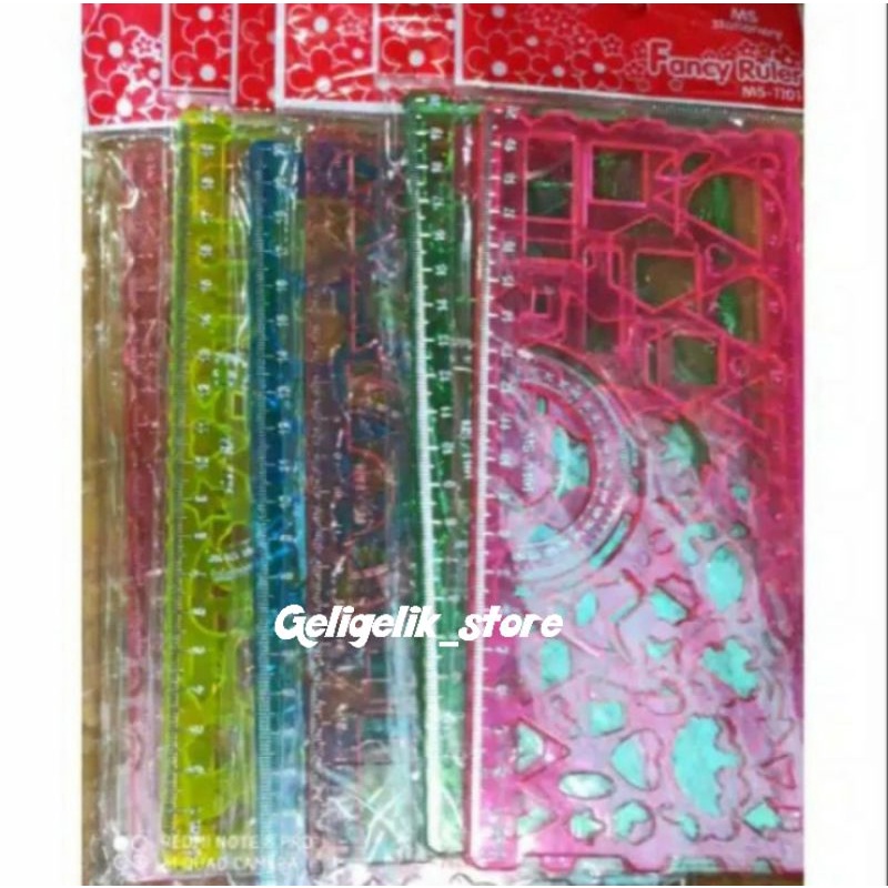 Jual GARISAN ISI 2 PCS SIRU BENTUK / PENGGARIS UNTUK CETAK GAMBAR ...