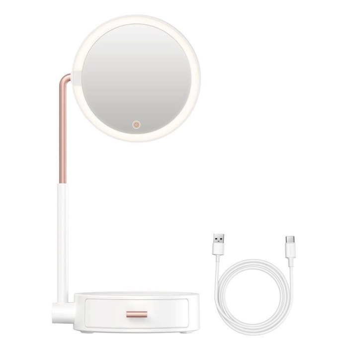 Jual Baseus Smart Beauty Series Lighted Makeup Mirror with Storage Box