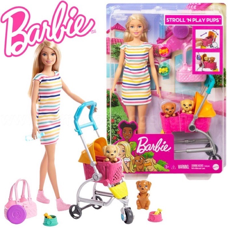 Barbie stroll discount n play pups