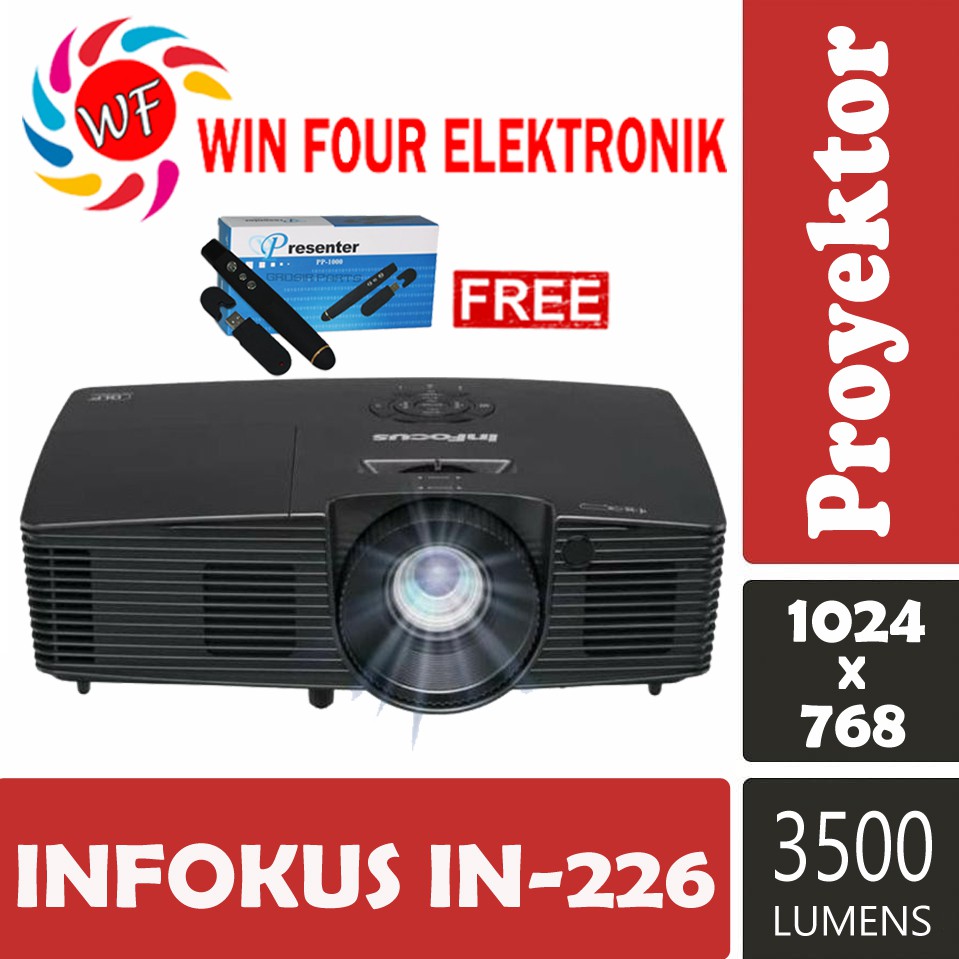 Jual Infocus Proyektor IN226 : 3.500 Lumens / 17.000 : 1 / Proyektor ...