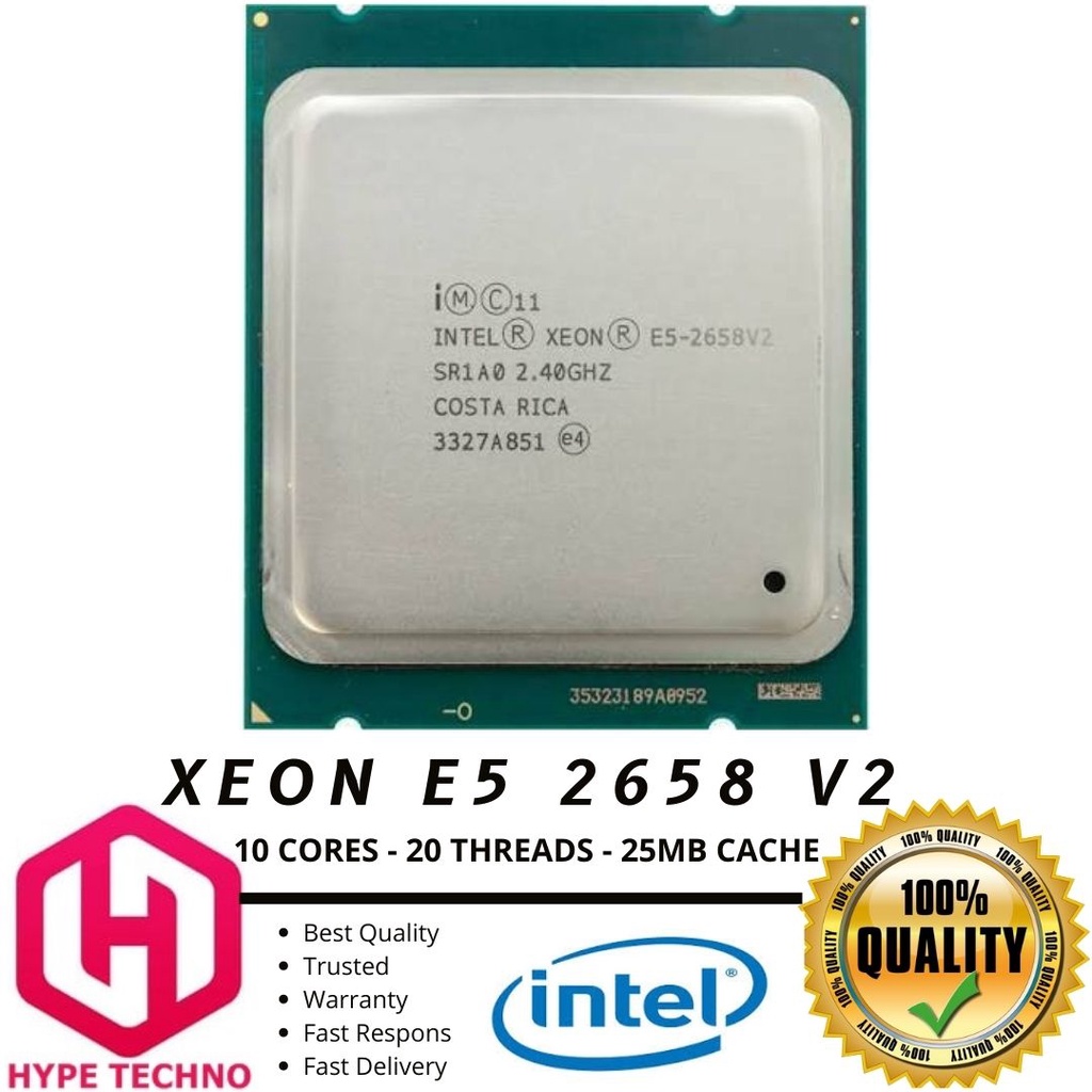 Jual XEON E5 2658 V2 - 10CORES 20THREADS. CACHE 25MB. 2.4GHZ UP TO 3 ...