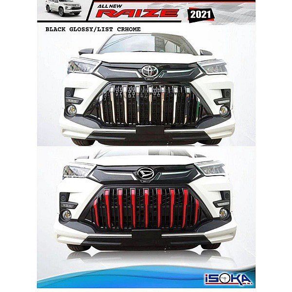 Jual GRILL DEPAN RAIZE APOLLO STYLE ISOKA GRILLE COVER | Shopee Indonesia