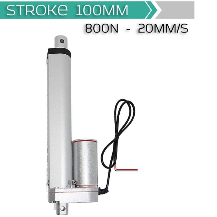 Jual Actuator Electric Linear Motor Controller 100mm Stroke 800N 12V