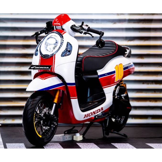 Jual STRIPING CUSTOM SCOOPY PRESTIGE 2021 CAFE RACER | Shopee Indonesia